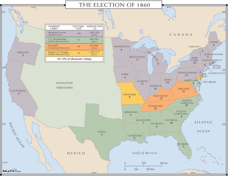 Election Of 1860. Election of 1860